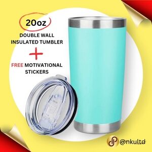 🆕️20oz Teal Stainless Steel Travel Tumbler | Hot & Cold Insulated Tumbler Cup